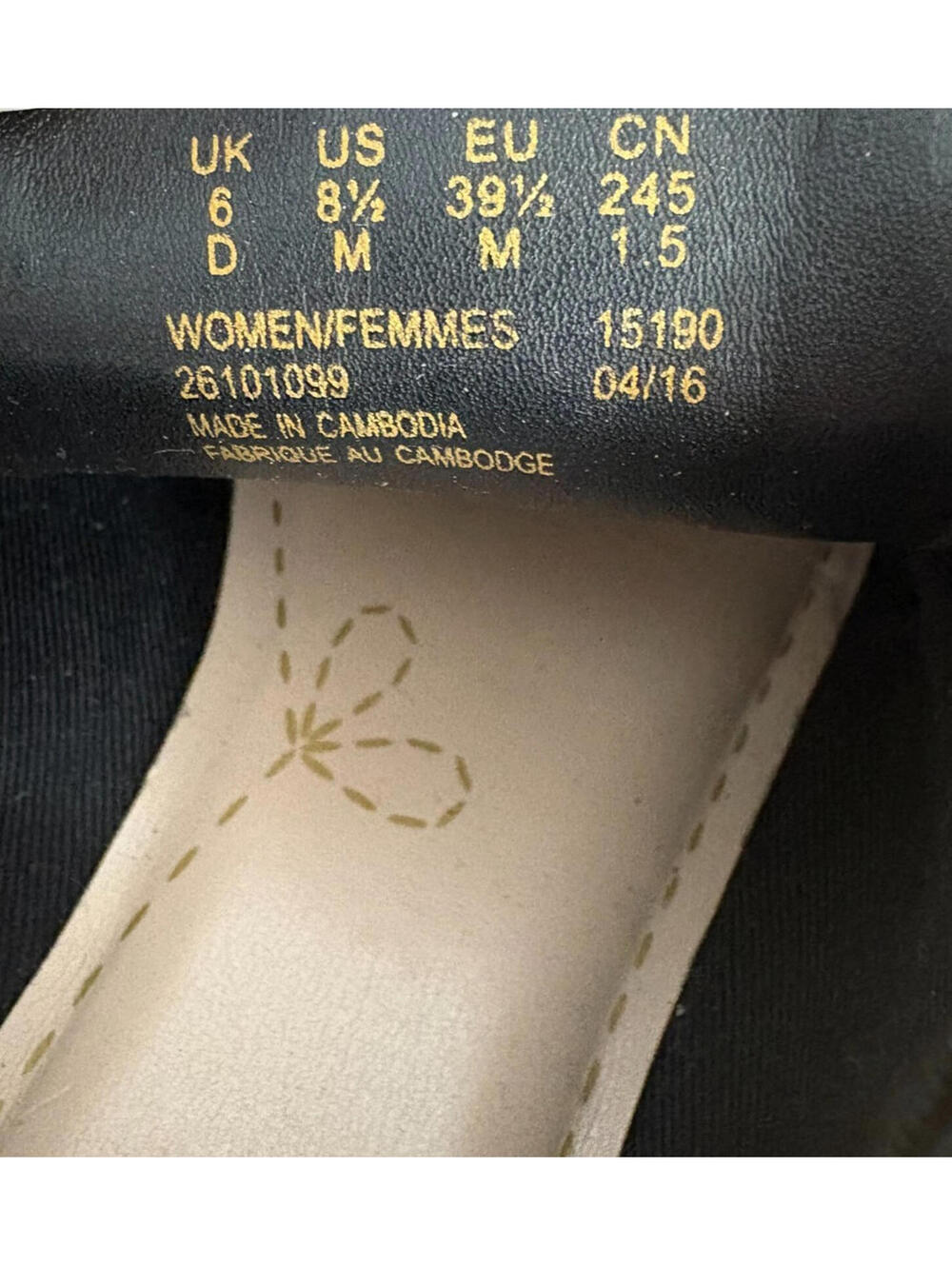 CLARKS Somerset Griffin Mabel Oxfords Black Leather Kiltie Flats Women's 8.5 M - Picture 9 of 9